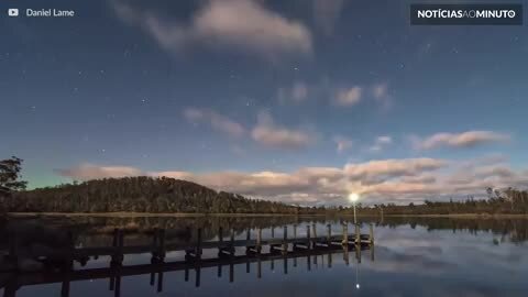 Incrível aurora austral registrada em time-lapse