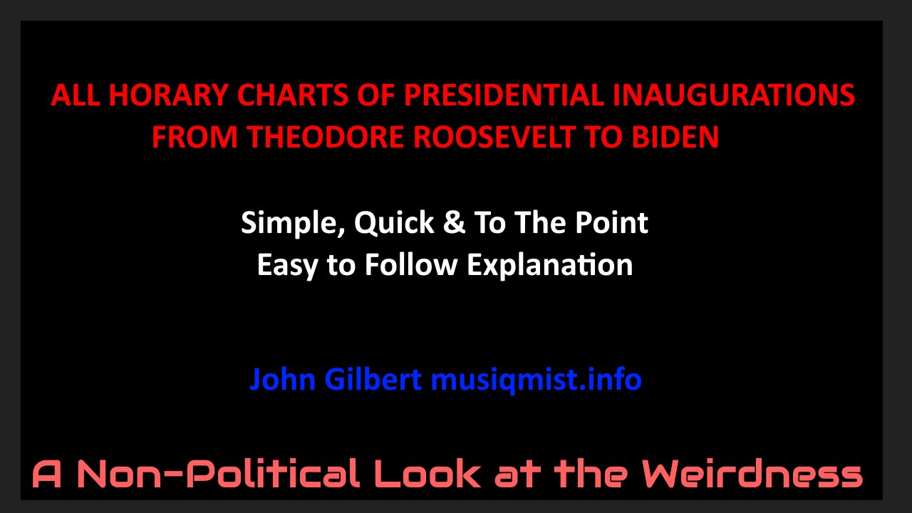 The Weird Horary Chart of Biden's Inauguration Explained