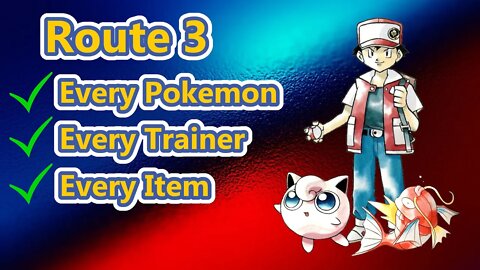 Pokemon Red & Blue Checklist Guide Route 3