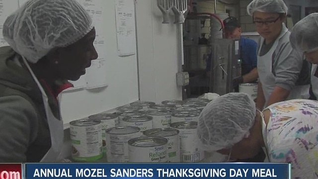 Annual Mozel Sanders Thanksgiving day meal helps feed those in need