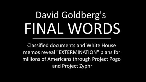 David Goldberg's final words