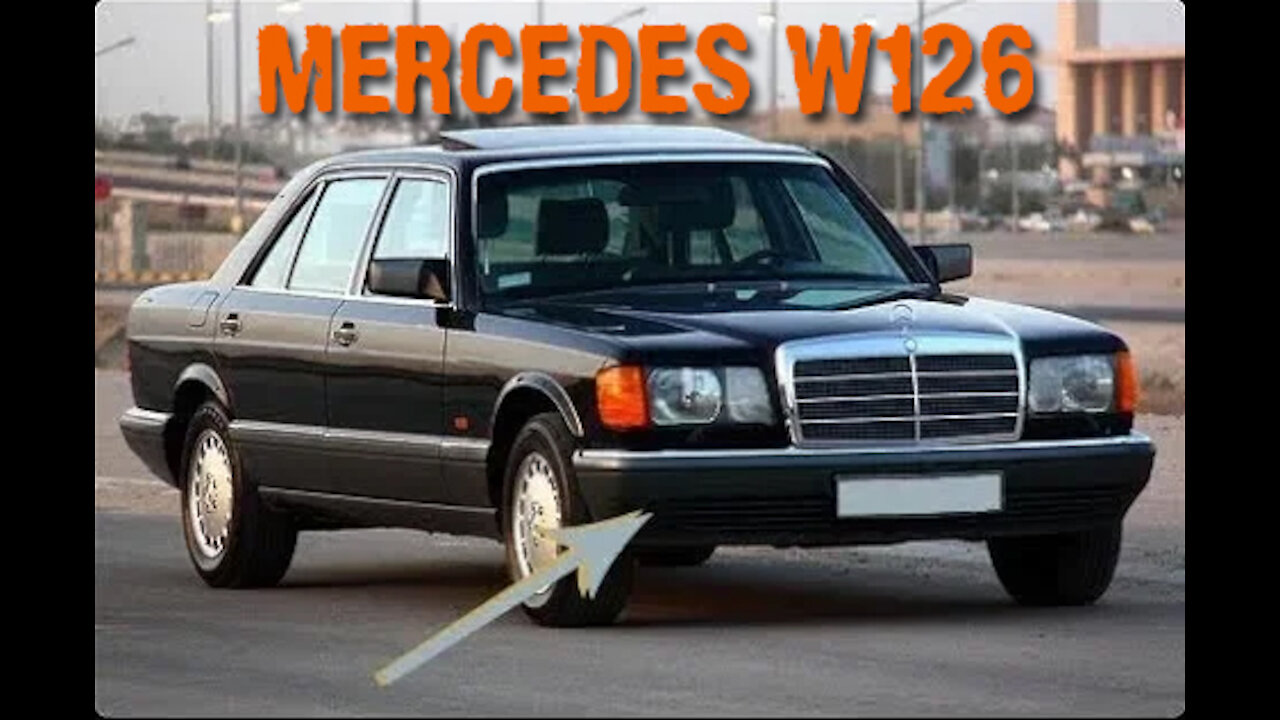 Mercedes Benz W126 - Démonter le pare choc avant