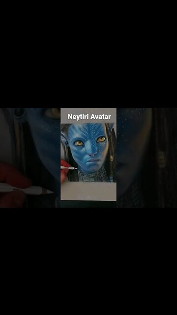 Neytiri Avatar speed drawing #shorts #drawing #neytiri #avatar2