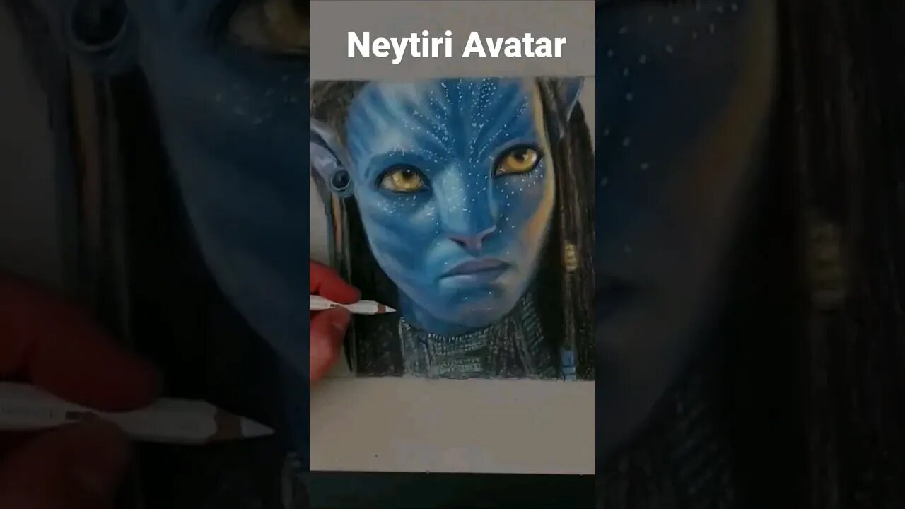 Neytiri Avatar speed drawing #shorts #drawing #neytiri #avatar2