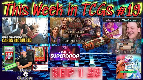 TWITCGs #19 - Stolen 300k recovered, Lorcana Reprint, 11k Mothman, Prof x FAB Round th Table, Bazaar