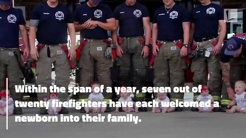 7 Firefighters Each Have Newborn in Span of One Year. ‘Must Be Something in the Water’