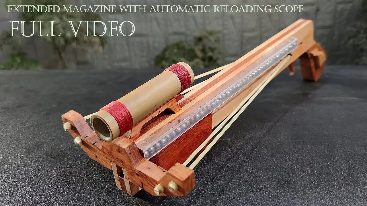 FULL VIDEO | Detailed instructions for automatic slingshot combined with scopes | Wood Art TG