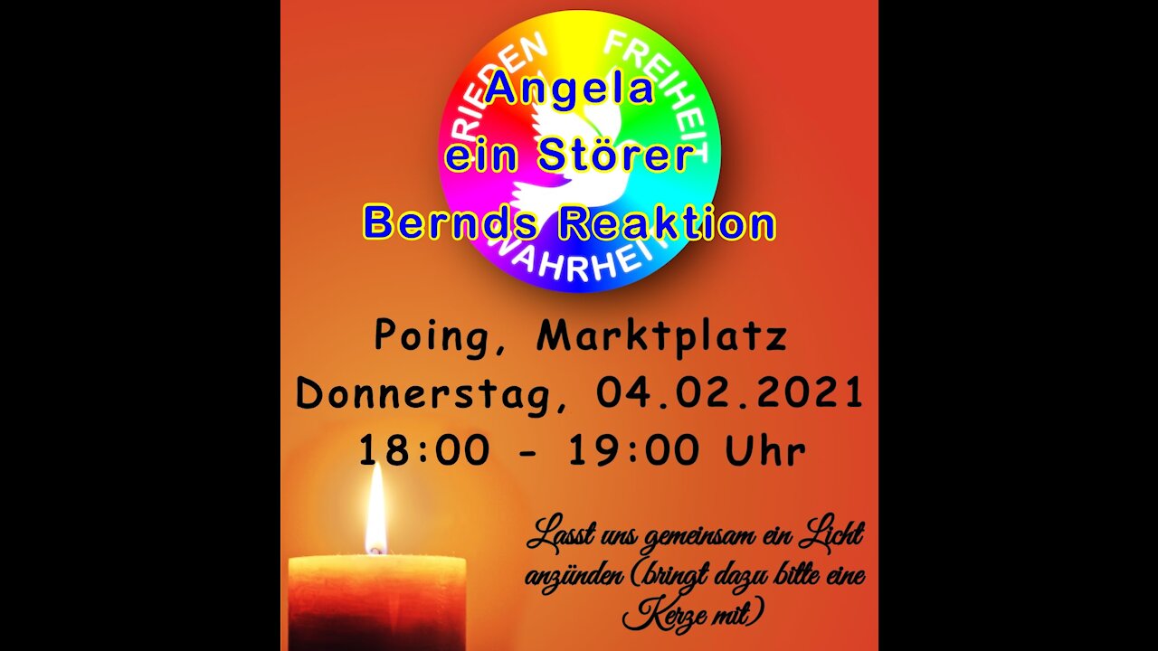 Demo Poing 04.02.21 Angelas Rede danach ein Störer und Bernds Reaktion darauf