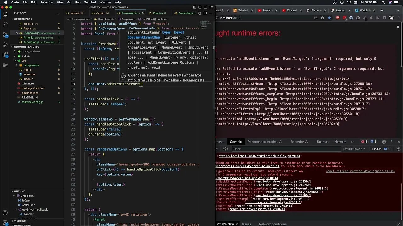 Reminder of the useEffect Function in React (208)