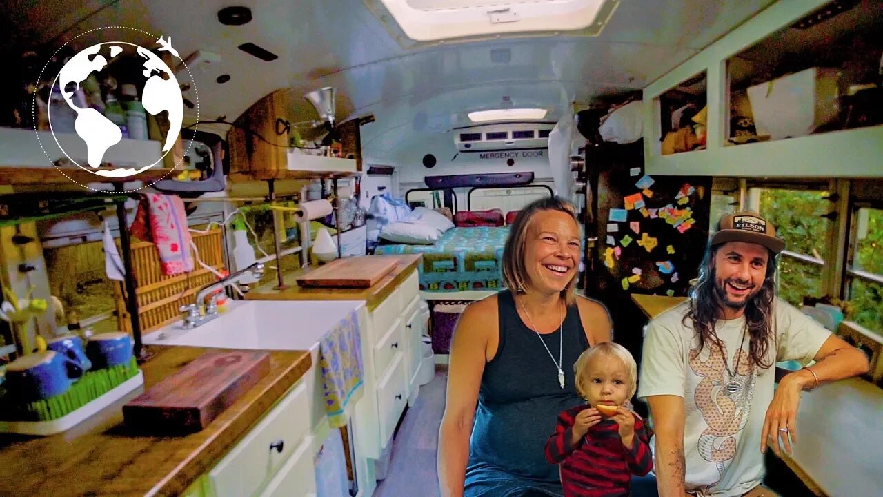 SCHOOL BUS CONVERSION for Pregnant Family