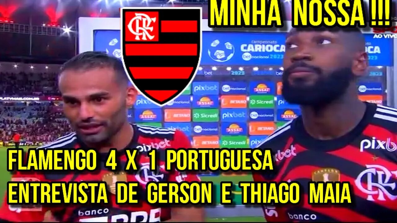 MINHA NOSSA! ENTREVISTA DE GERSON E THIAGO MAIA! FESTA NA FAVELA! - É TRETA!!! NOTÍCIAS DO FLAMENGO