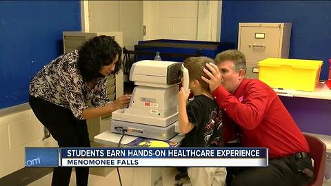 Local students earn hands-on healthcare experience while helping kids