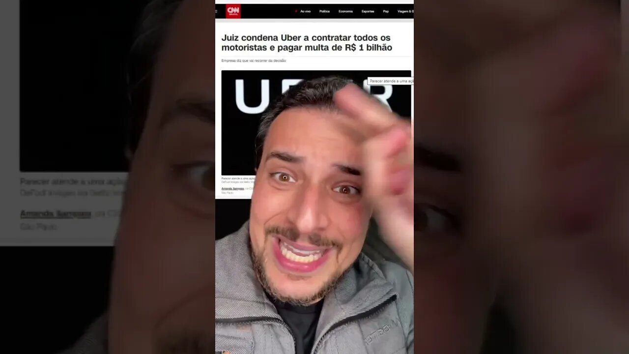 Juiz condena Uber a contratar motoristas #uber #motorista #app #economia #justiça #bolsonaro