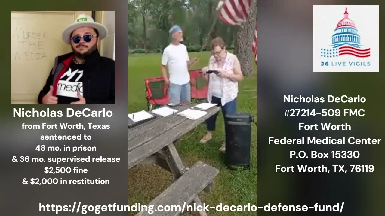 Jan 6th Political Prisoner Nicholas DeCarlo