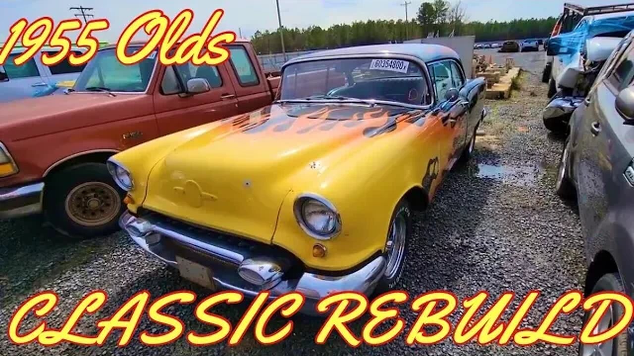 New Classic Rebuild, 1955 Oldsmobile, Copart Walk Around