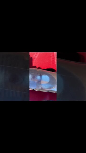 Clearing headlights.