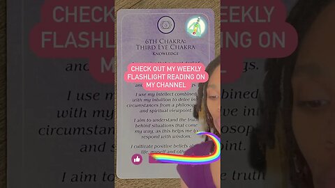 KNOWLEDGE: 6th CHAKRA #tarot #chakras #chakrahealing #motivation #healing #selflove #shorts