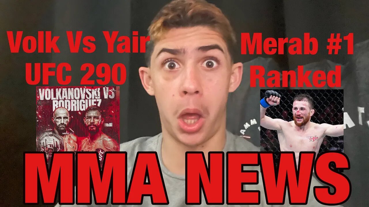 Volkanovski Vs Rodriguez UFC 290, Aspinall Vs Tybura, Merab #1 Ranked, HUGE Ranking Update, MMA NEWS