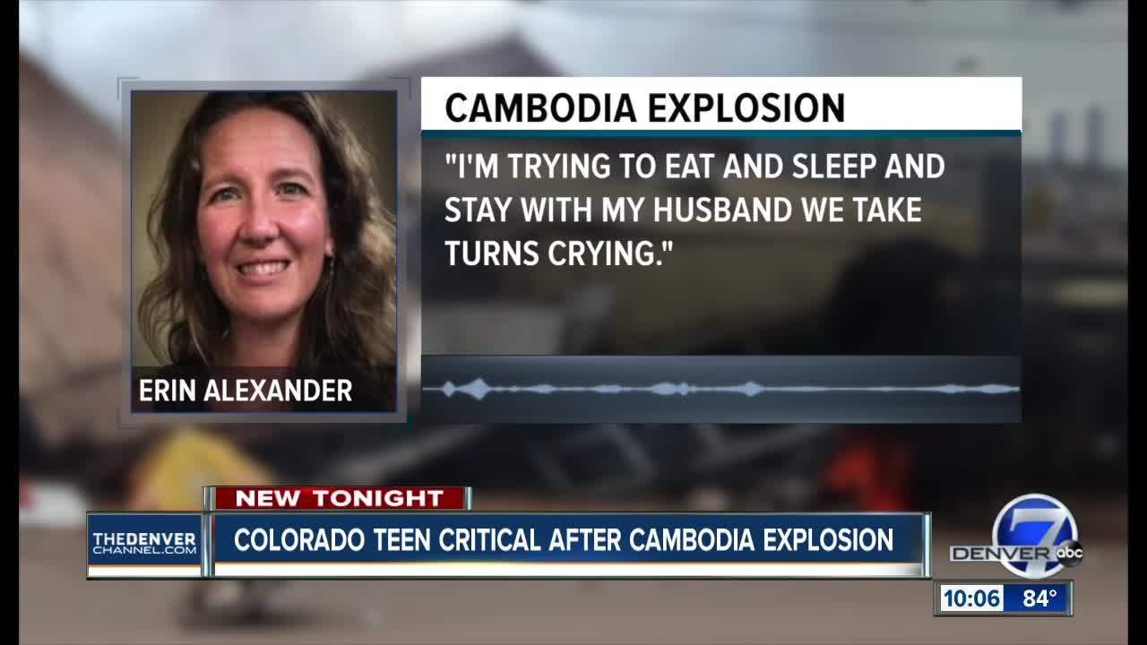 Family raising money to bring Colorado teen injured in Cambodia gas explosion back home