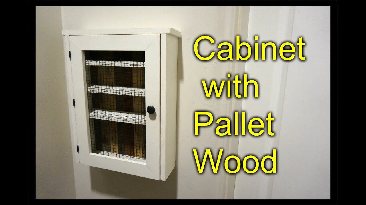 Cabinet from a Pallet - Essential Oil Shelf