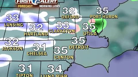 Snow chance during the commute