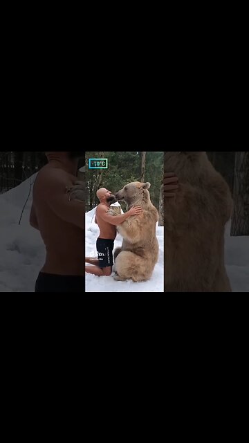 Man Hugs Bear remix 2 🐻🧔#friends