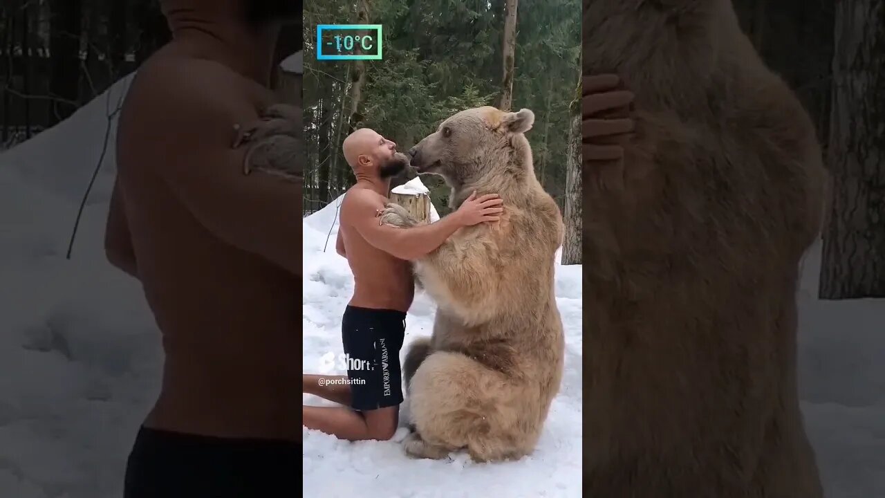 Man Hugs Bear remix 2 🐻🧔#friends