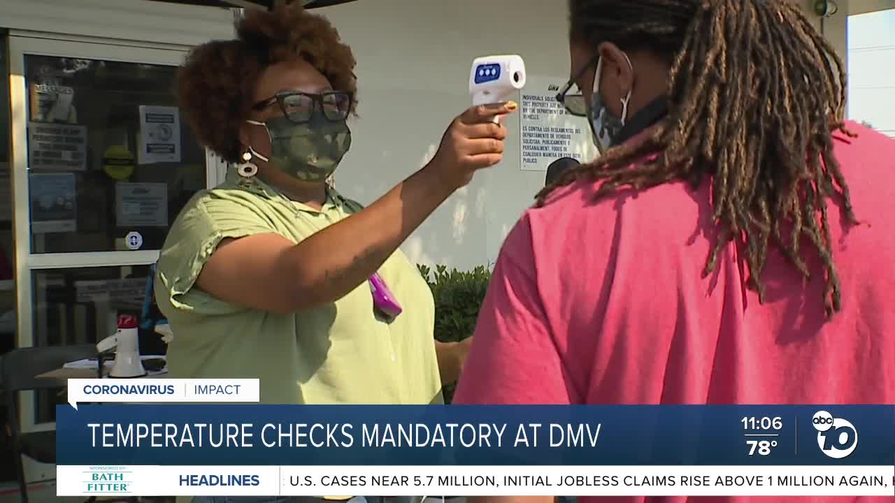 Temperatures checks mandatory at DMV