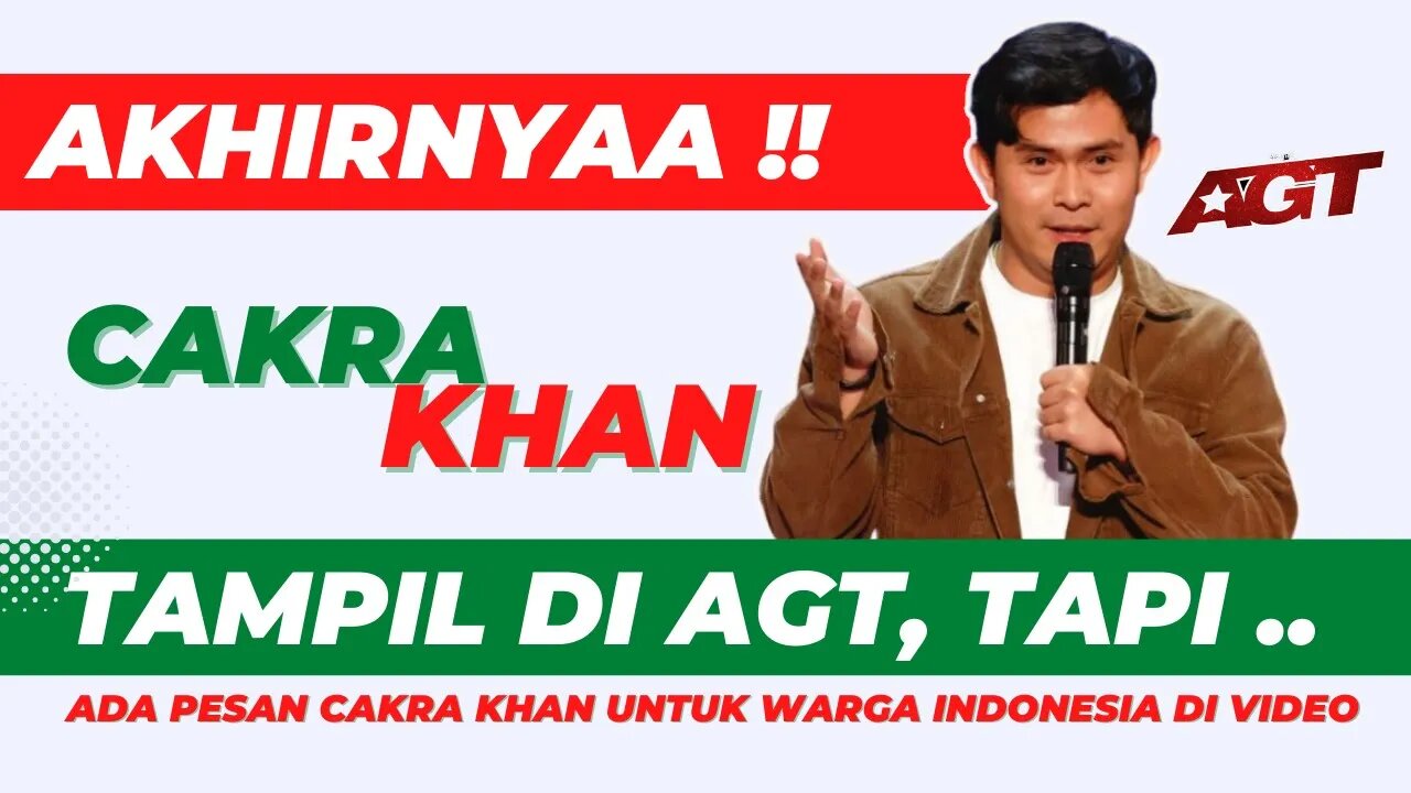 Akhirnya !! Cakra Khan Tampil di AGT : Golden Buzzer ?