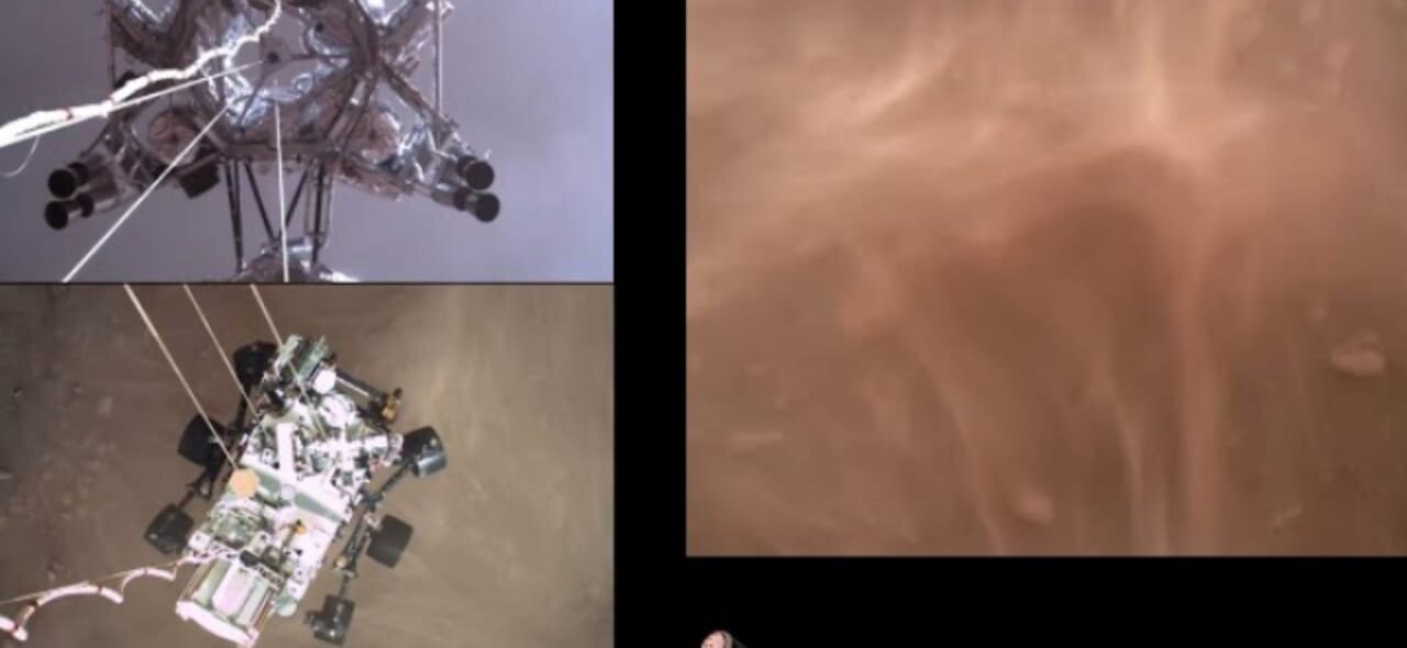 Perseverance Rover’s Descent and Touchdown on Mars (Official NASA Video)