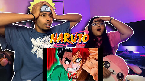 Her First Time Watching Naruto!! | Gaara Vs Rock Lee