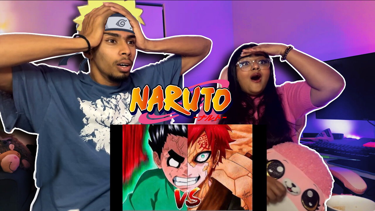 Her First Time Watching Naruto!! | Gaara Vs Rock Lee