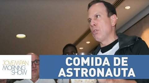 Doria anunciou que distribuirá a comunidades da cidade uma espécie de comida de astronauta: