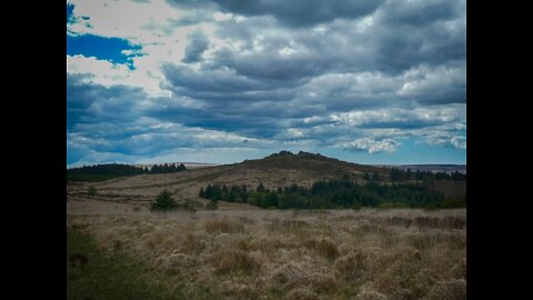 Navigating back to the car using the OSmaps app. Dartmoor night hiking