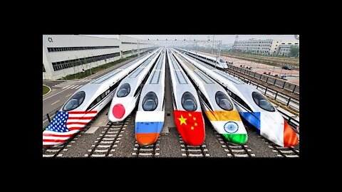World fastest trains (Japan, China, USA, India, Russia, France)