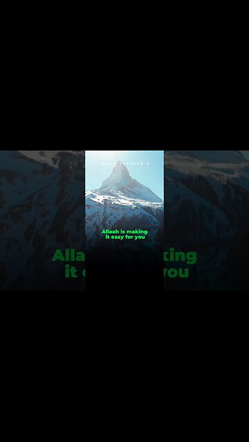 Allaah wants ease for you