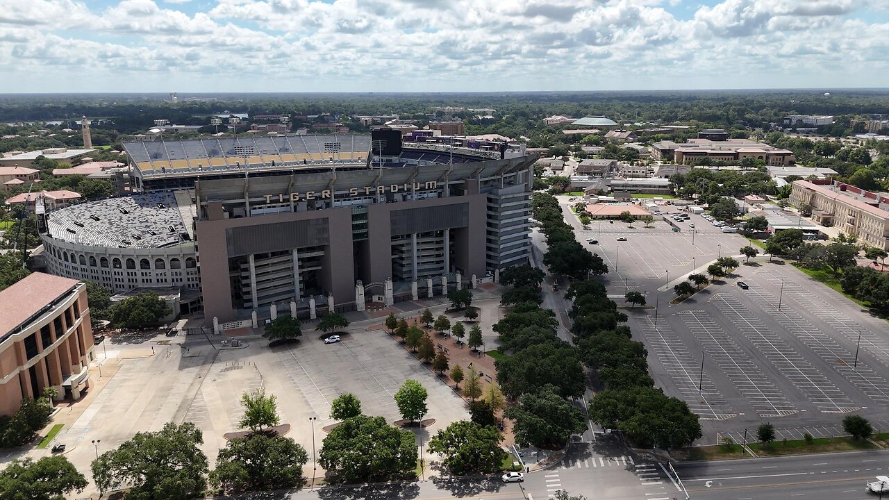 LSU Tiger Stadium DJI Air 3 4K Video 2024