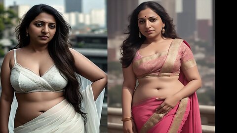 Indian Women Half Sree Models | Indian Beauty Queen Saree Fashion | Indian Women Ai Generate