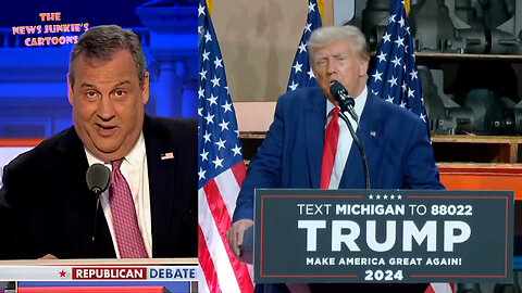 2% candidate, RINO Christie makes a fool of himself claiming that Trump has nothing else to do but to watch him debate.