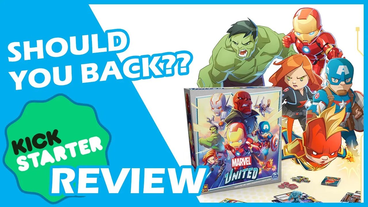 🌟️ Marvel United CMON Kickstarter Board Game Review | Should You Back??