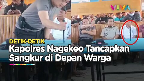 Kapolres Nagekeo Tancapkan Sangkur Hingga Diduga Ancam Wartawan