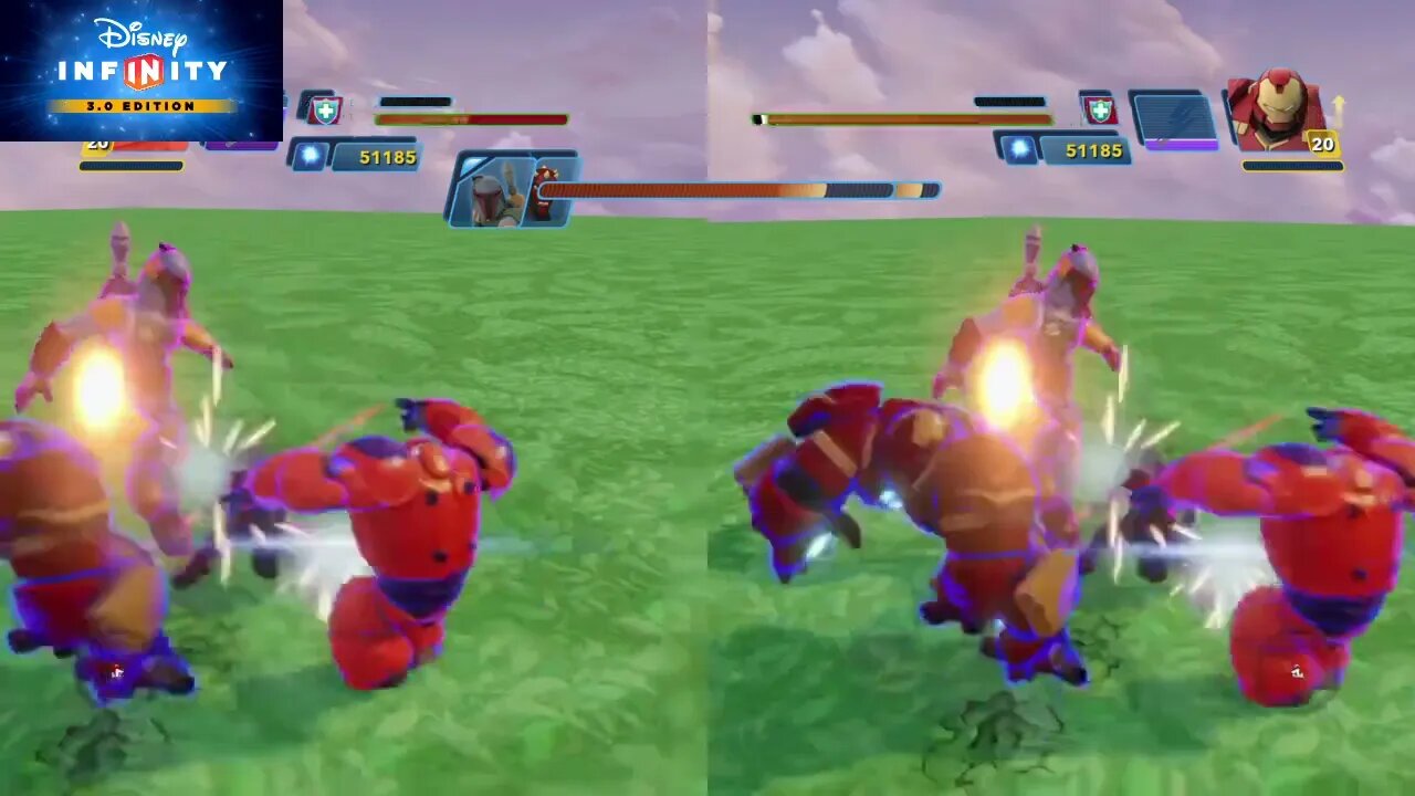 Disney Infinity 3.0 Hulk Buster & Baymax vs Darth Maul & Boba Fett