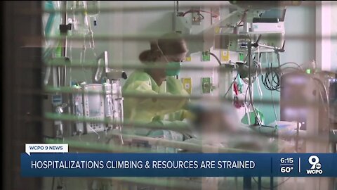 COVID hospitalizations in Greater Cincinnati climb