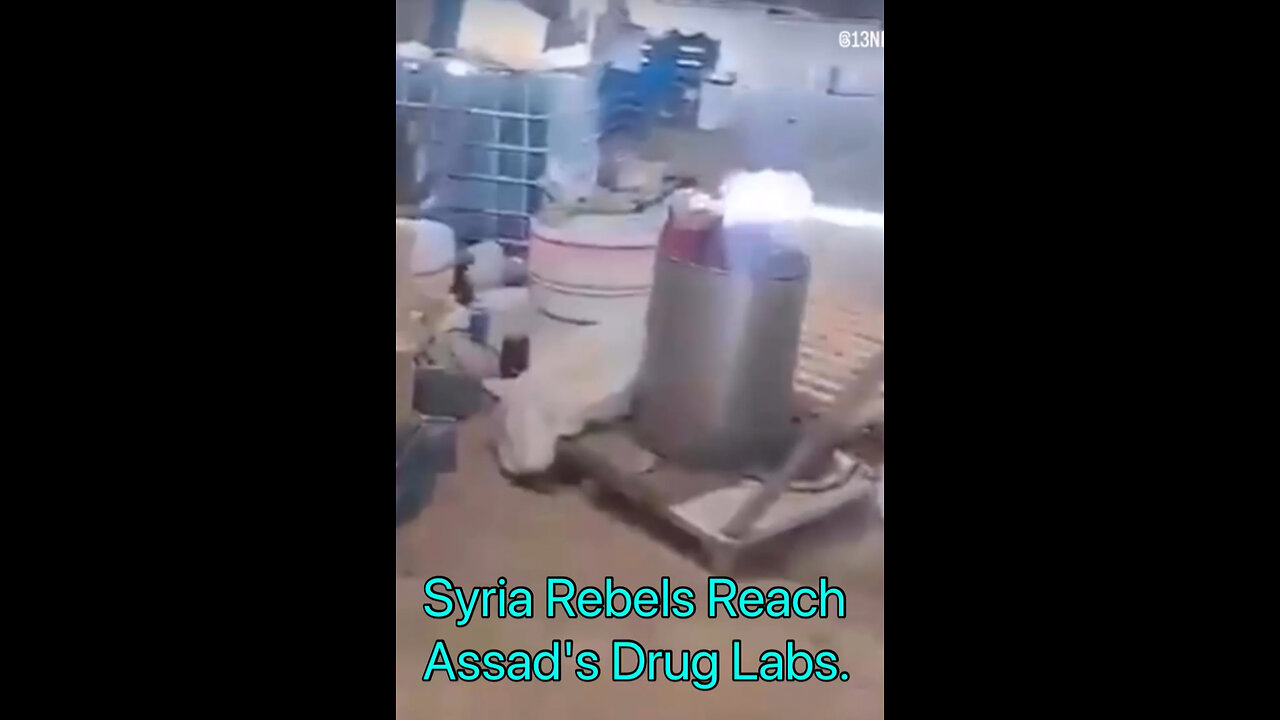 Syria Rebels Reach Assad's Drug Labs.