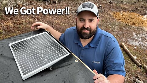 How To Install Solar Power To The Log Shed!!