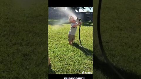 Sweet boy reaction to water pressure #shorts #shortsvideo #shortsfeed #shortsviral #shortsviral