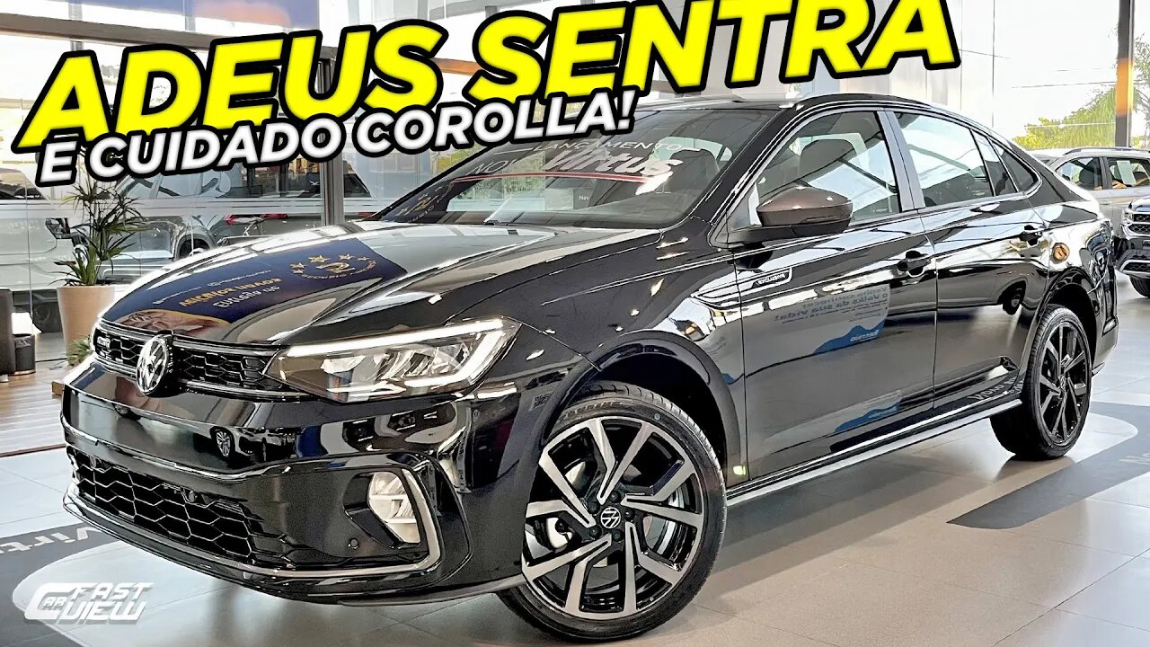 NOVO VOLKSWAGEN VIRTUS EXCLUSIVE 2023 MAIS CARO QUE COROLLA E SENTRA É LOUCURA OU VALE A PENA?