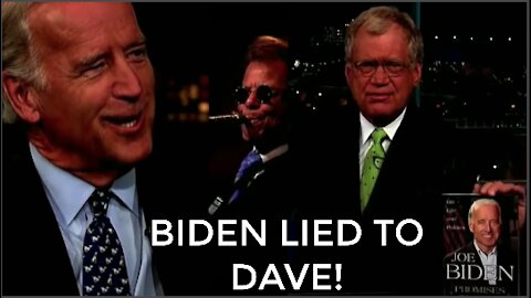 Joe Biden To David Letterman, "I Broke Into The Capitol, & Was Arrested"