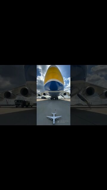 Antonov An-225 Mriya, in its hangar at Kiev Gostomel airport.