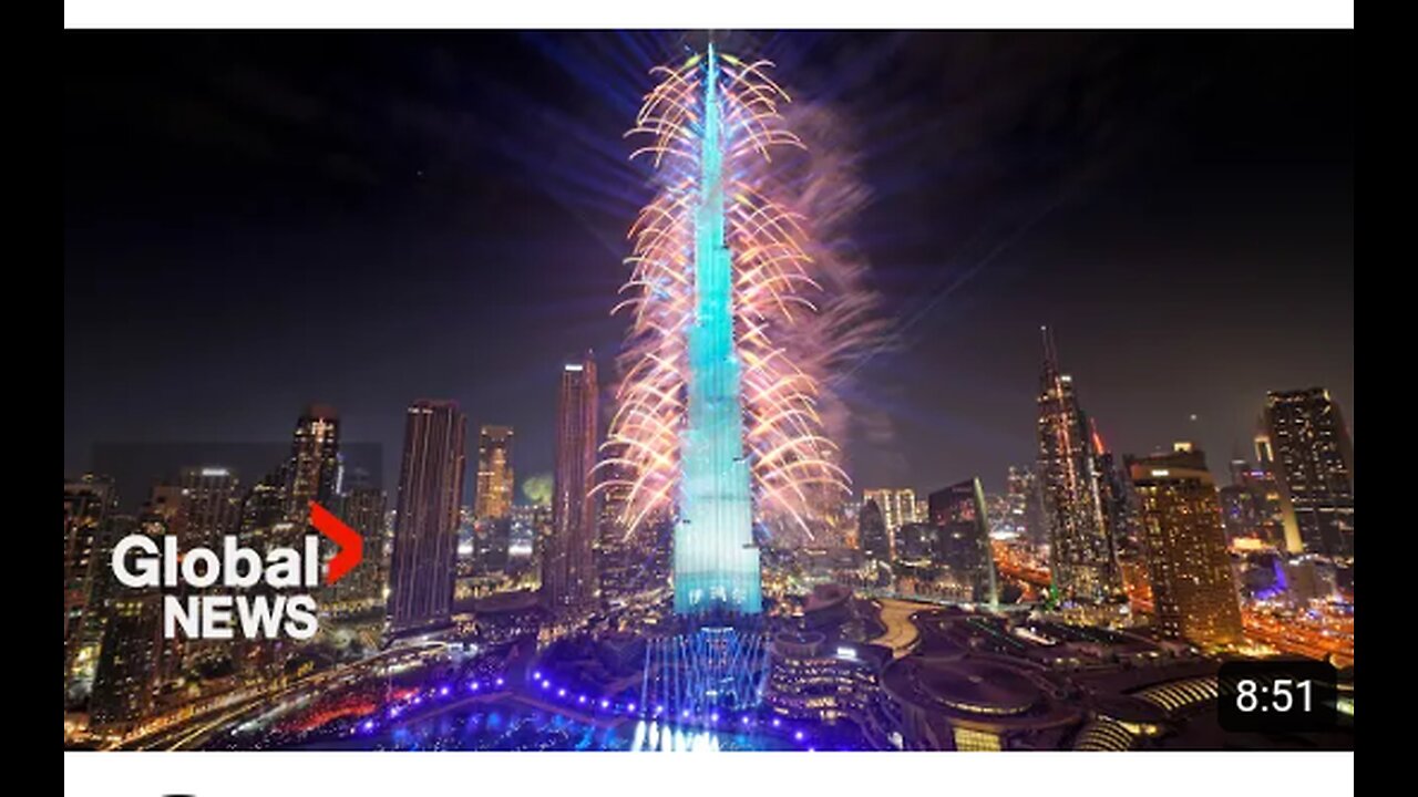 New Year's 2024: Dubai puts on dazzling fireworks show from iconic Burj Khalifa